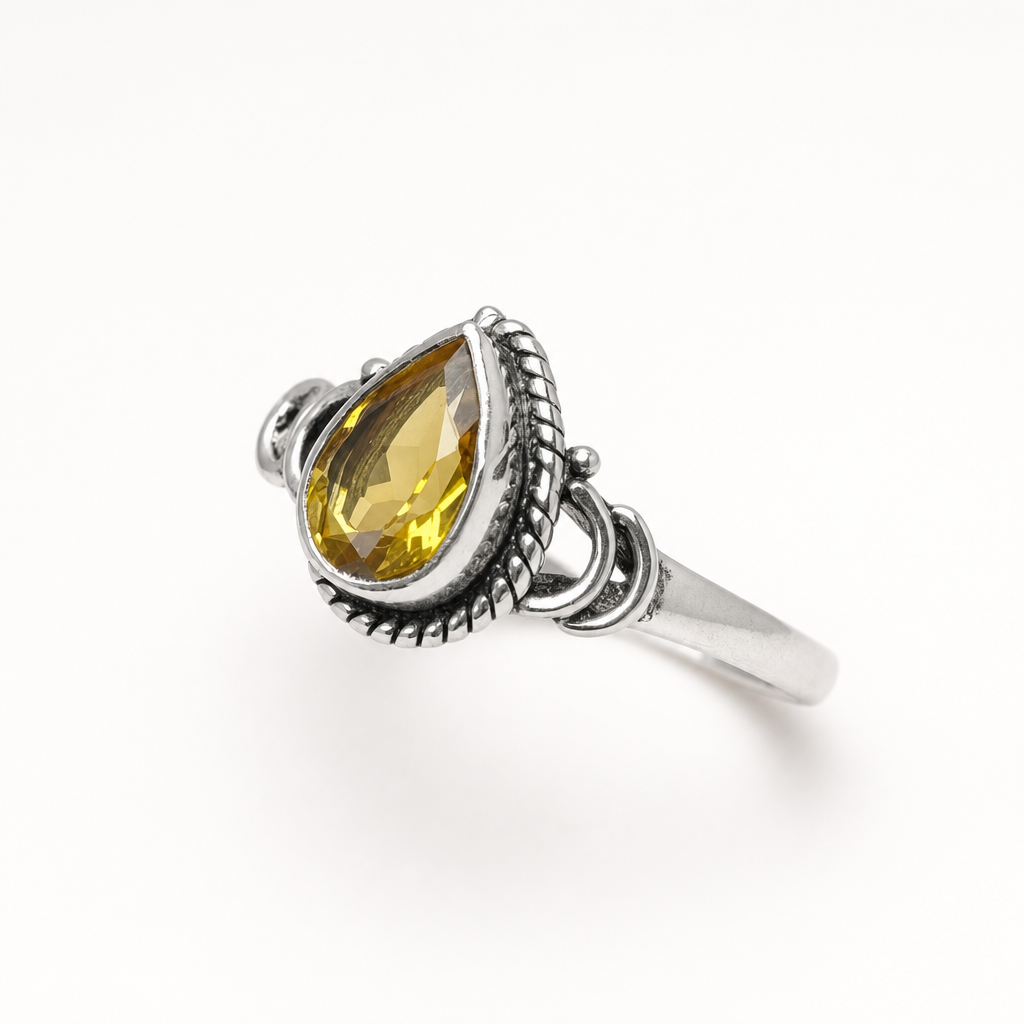 Anillo gota citrino — ECLAIRE