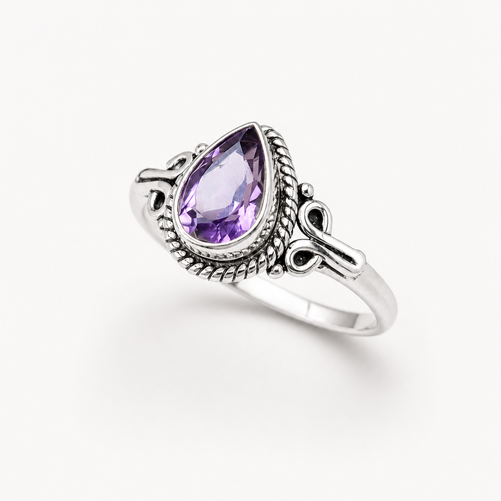 Anillo gota amatista — ECLAIRE